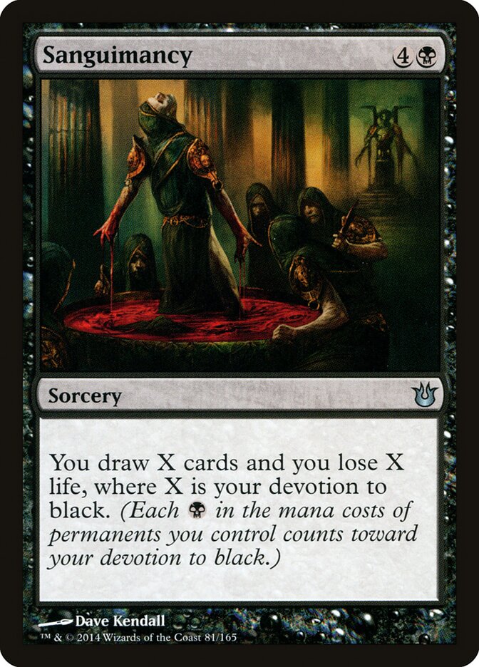 Sanguimancy card front