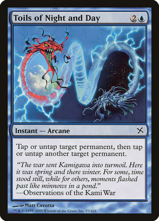 Toils of Night and Day card front