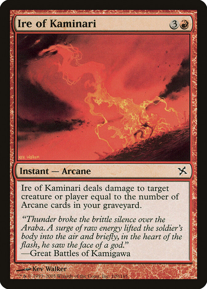 Ire of Kaminari card front