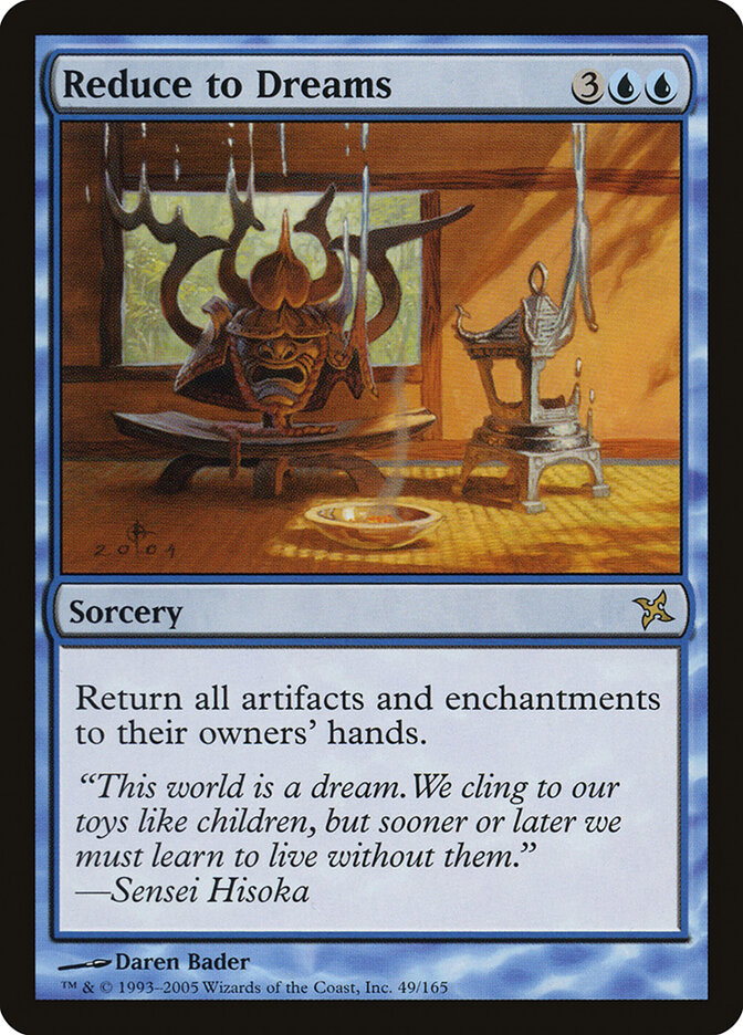 Reduce to Dreams card front