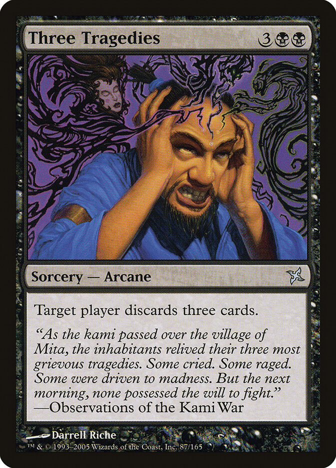Three Tragedies card front