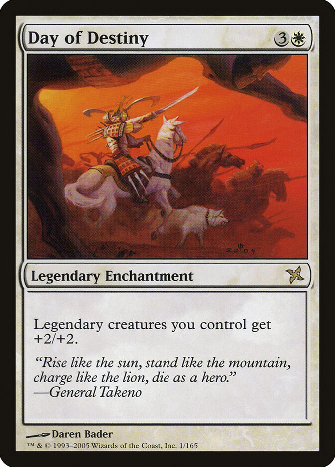 Day of Destiny card front