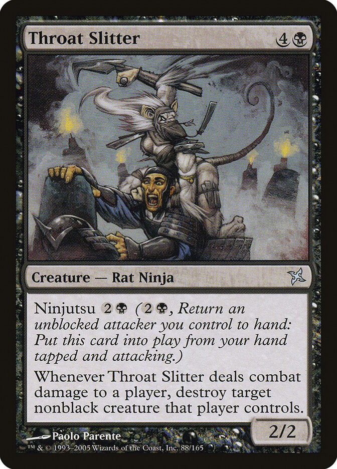 Throat Slitter card front