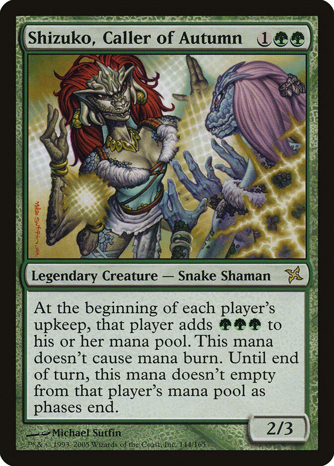 Shizuko, Caller of Autumn card front