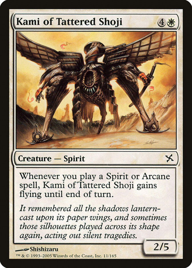 Kami of Tattered Shoji card front