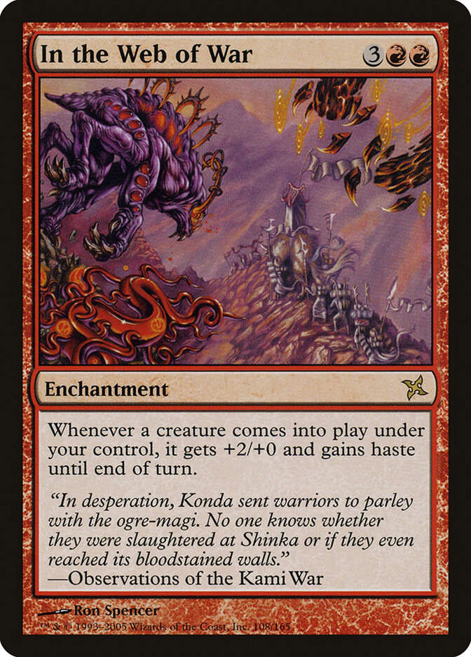 In the Web of War card front