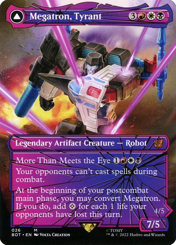 Megatron, Tyrant card front