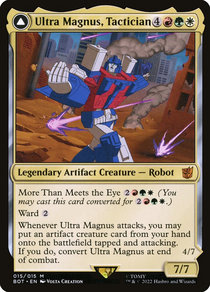 Ultra Magnus, Tactician card front