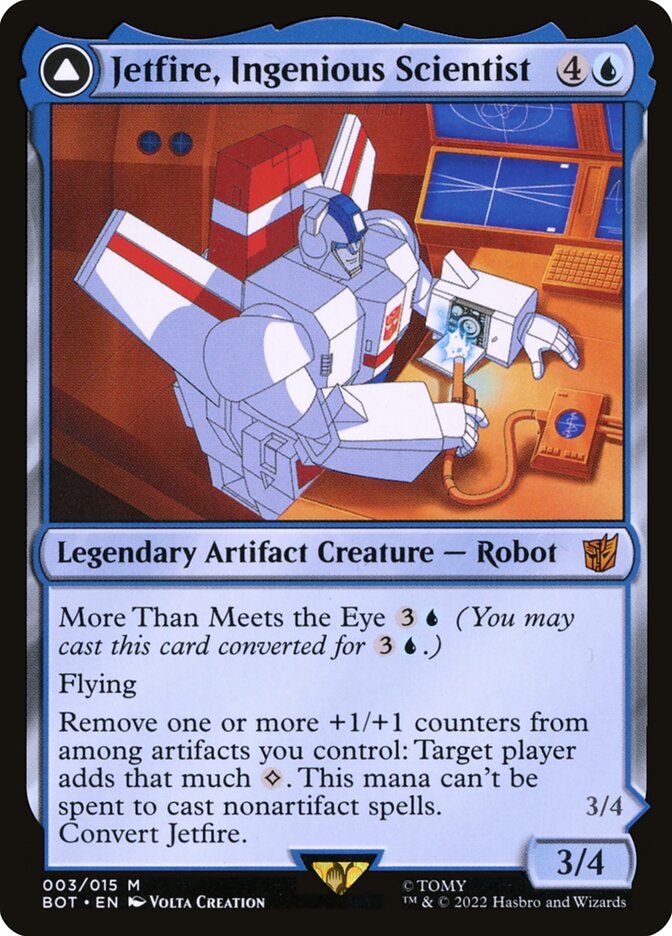 Jetfire, Ingenious Scientist card front