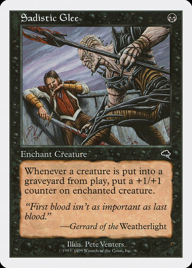 Sadistic Glee card front