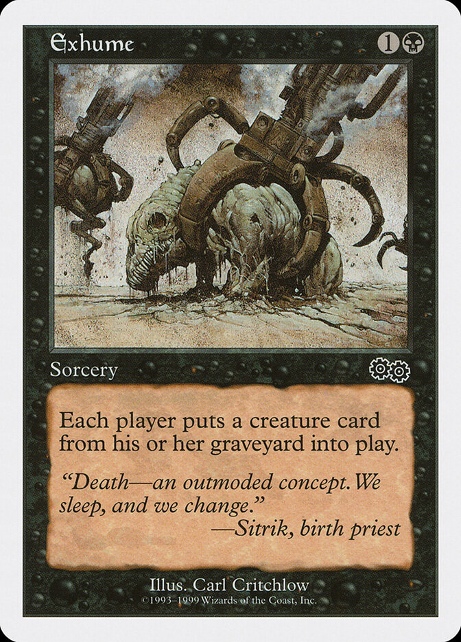 Exhume card front