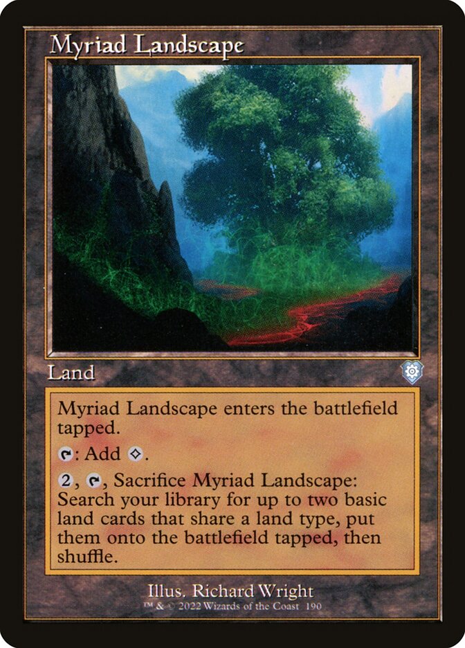 Myriad Landscape card front