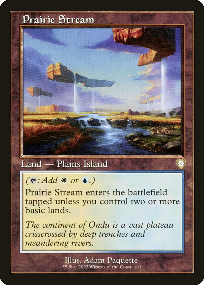 Prairie Stream card front