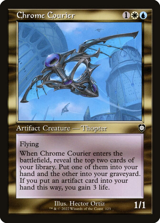 Chrome Courier card front