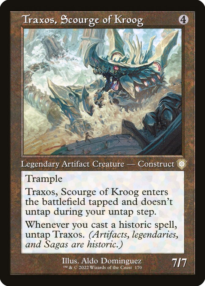 Traxos, Scourge of Kroog card front