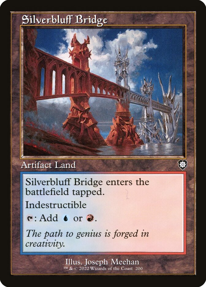 Silverbluff Bridge card front