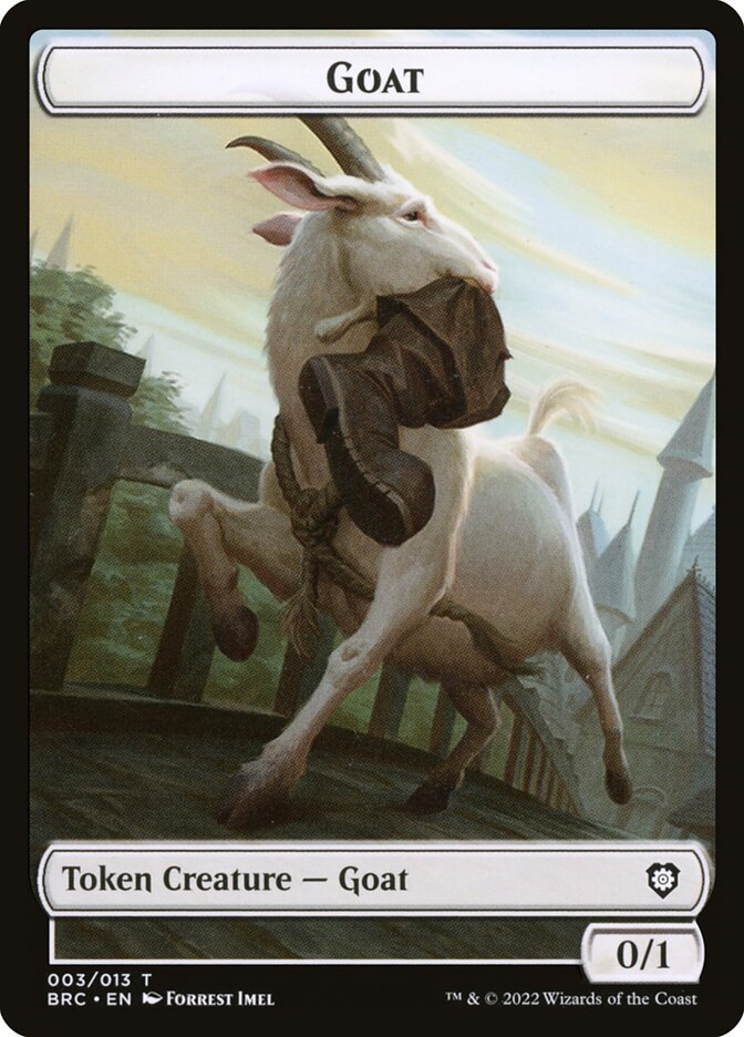 Goat card front