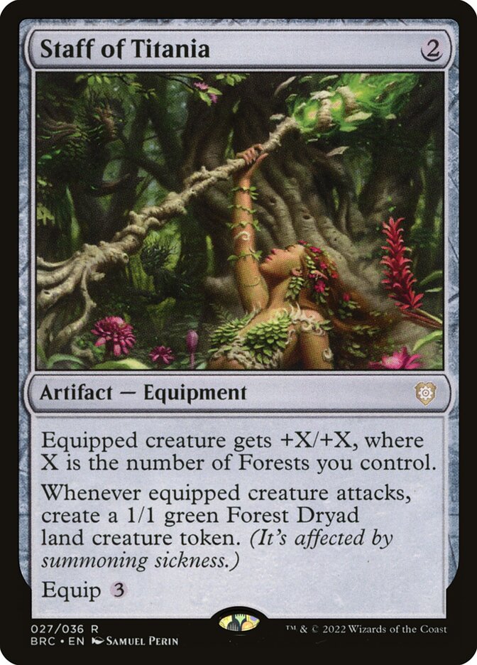 Staff of Titania card front