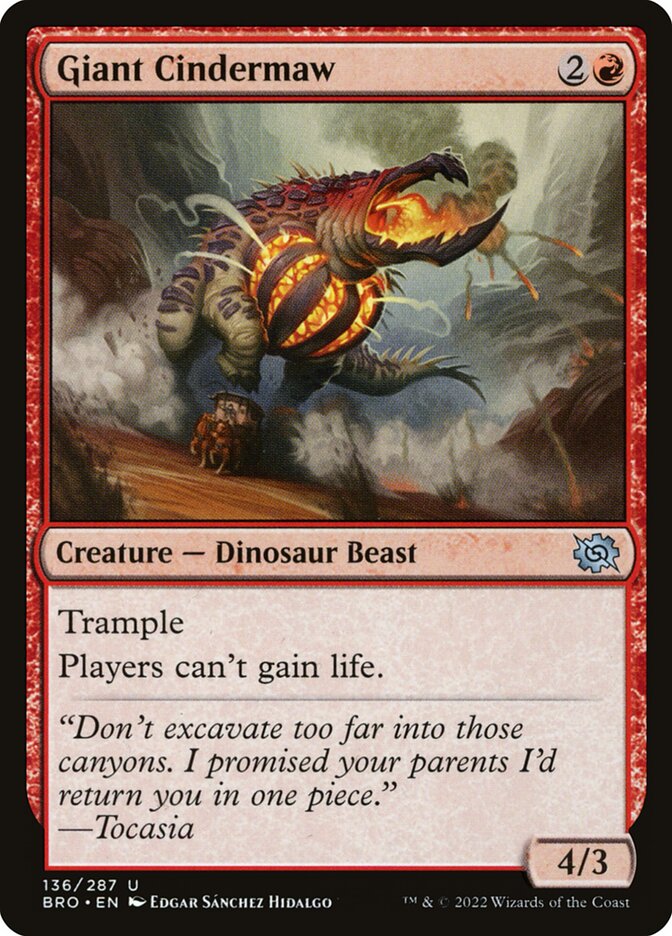 Giant Cindermaw card front