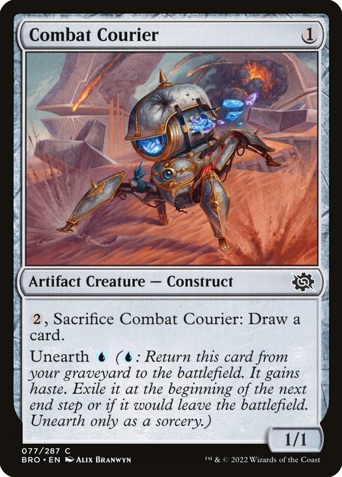 Combat Courier card front