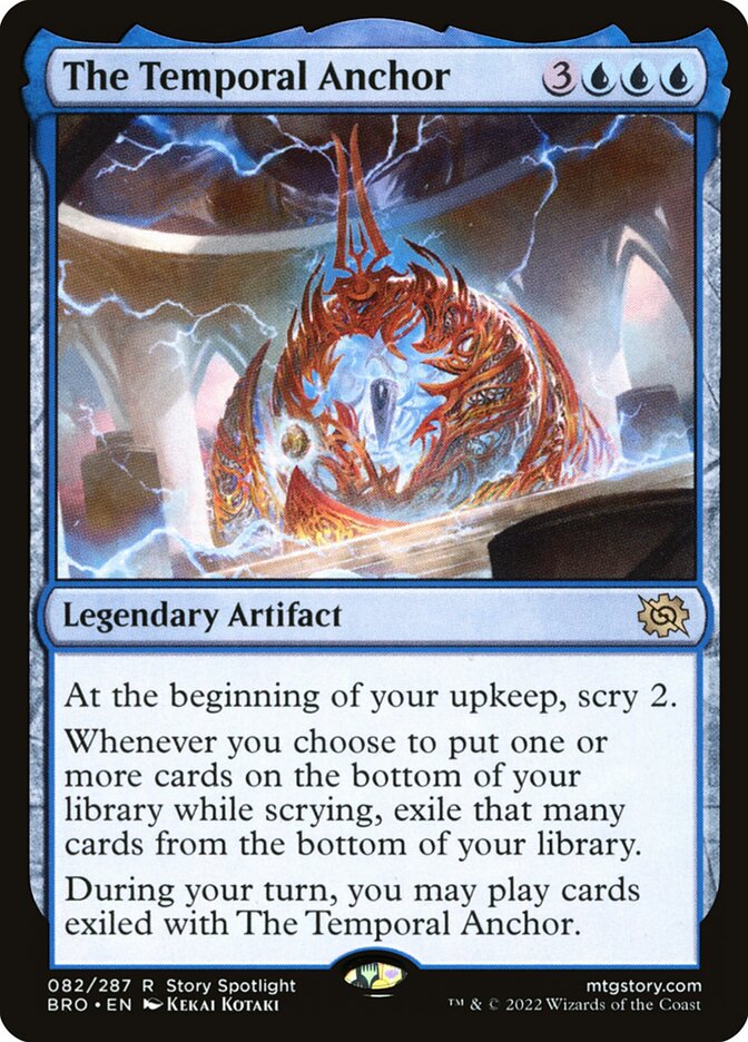 The Temporal Anchor card front