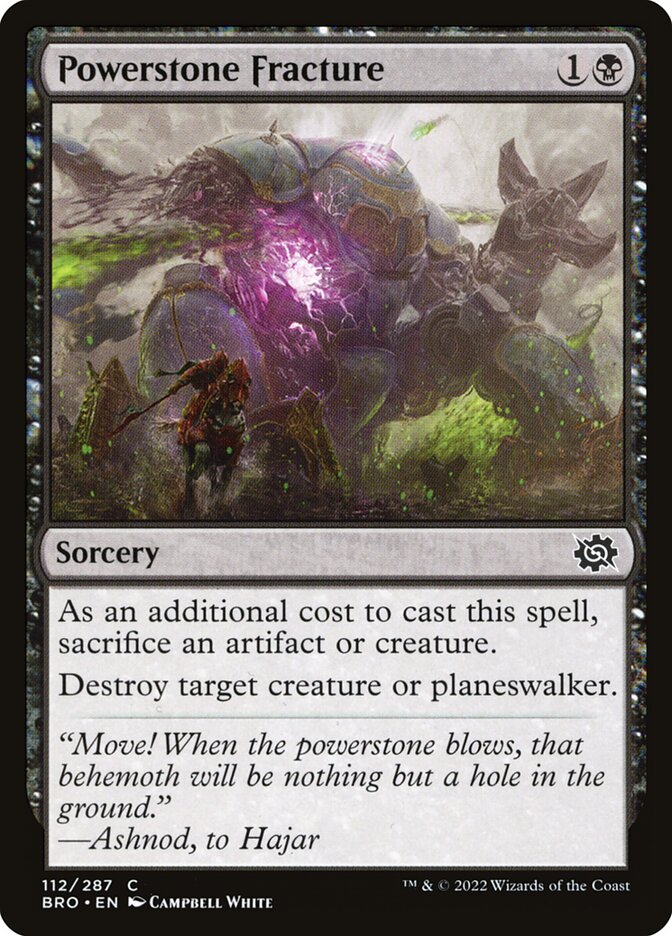 Powerstone Fracture card front