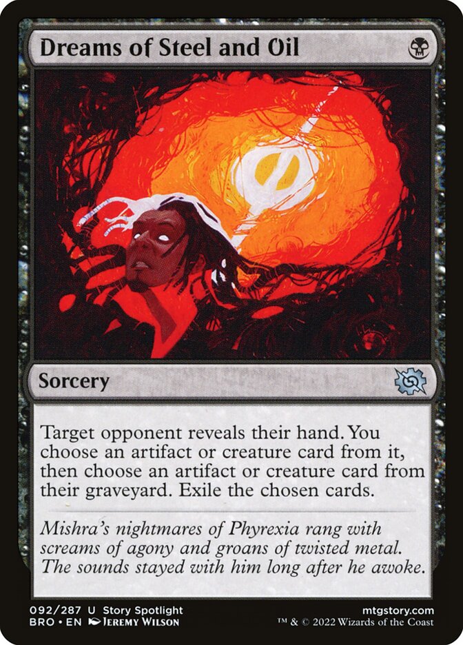 Dreams of Steel and Oil card front