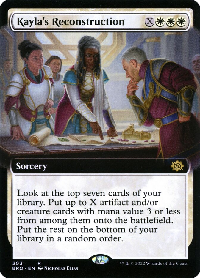 Kayla's Reconstruction card front