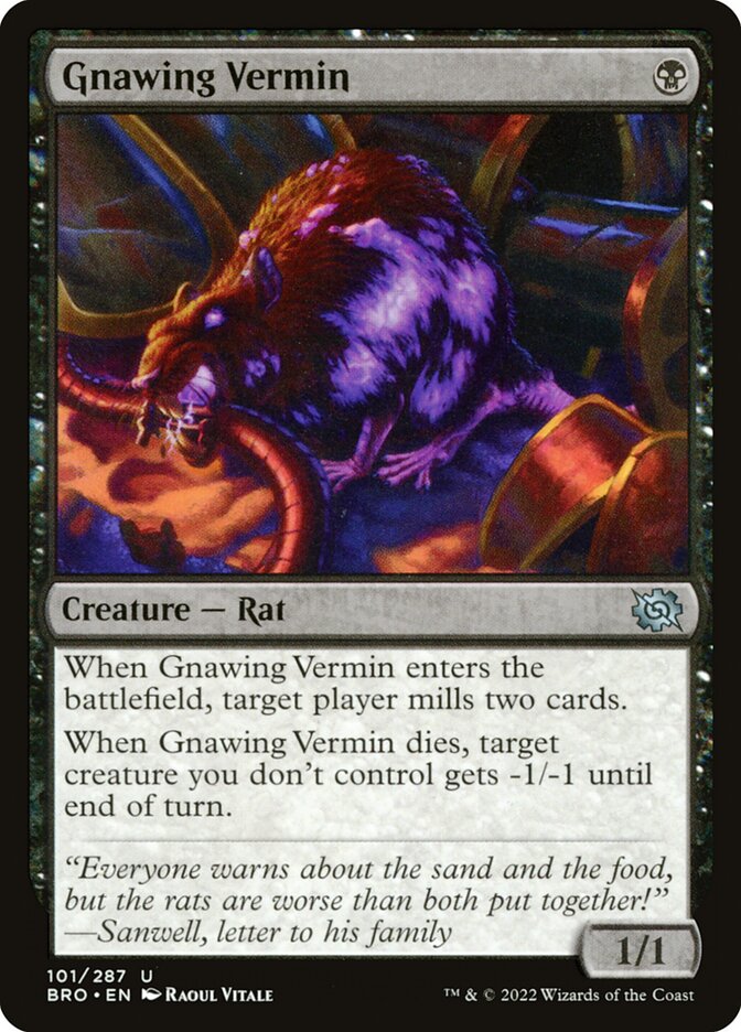 Gnawing Vermin card front