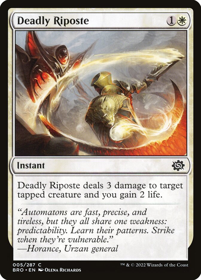 Deadly Riposte card front
