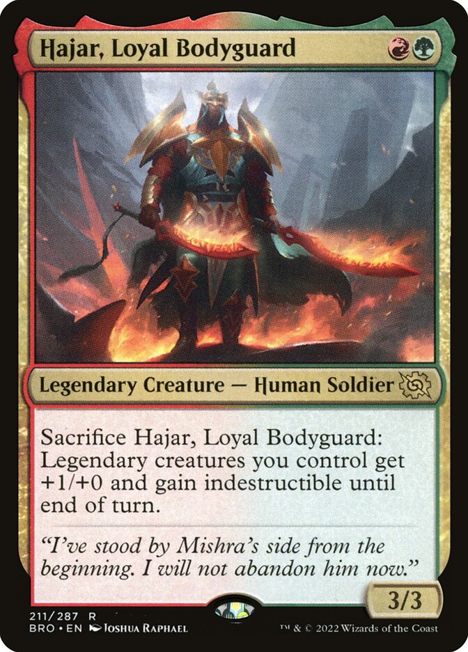 Hajar, Loyal Bodyguard card front
