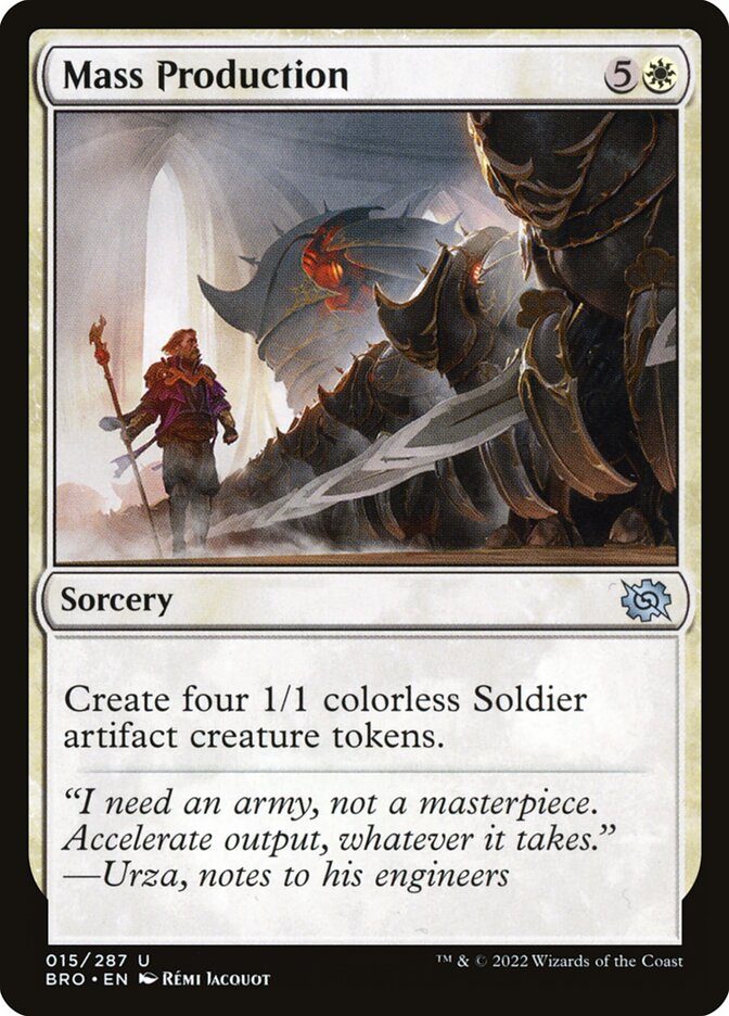 Mass Production card front