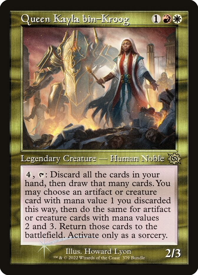 Queen Kayla bin-Kroog card front