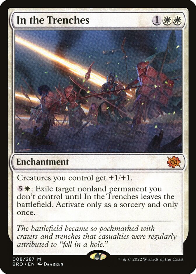 In the Trenches card front
