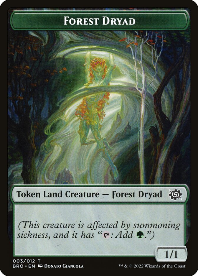Forest Dryad card front