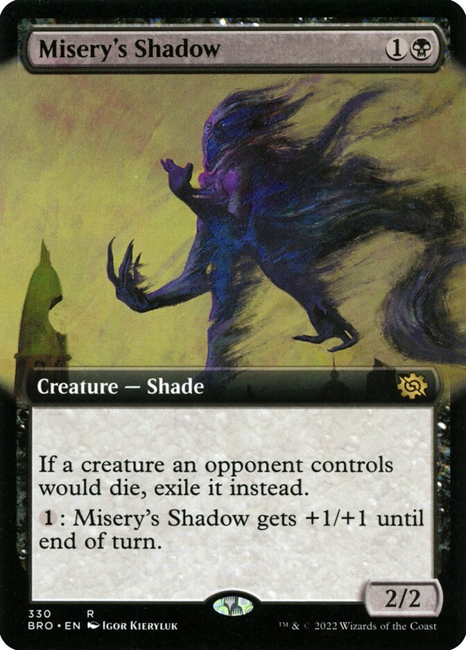 Misery's Shadow card front