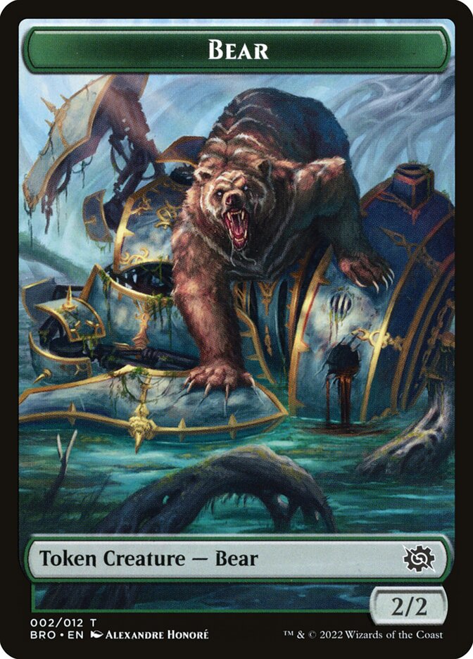 Bear card front