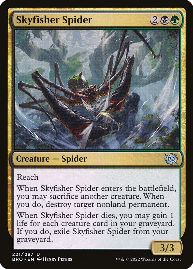 Skyfisher Spider card front