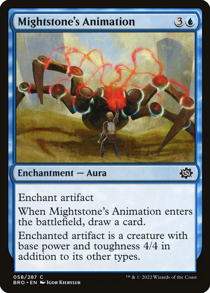 Mightstone's Animation card front