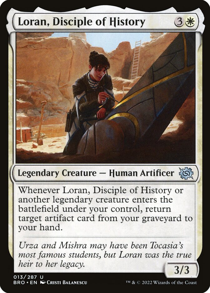 Loran, Disciple of History card front