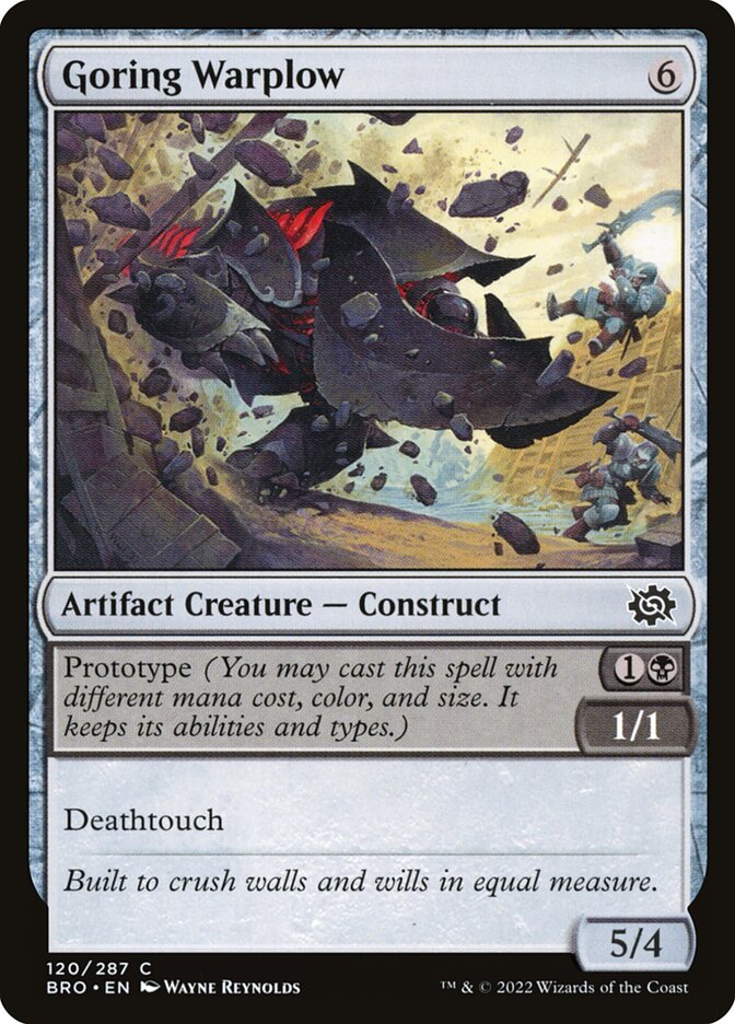 Goring Warplow card front