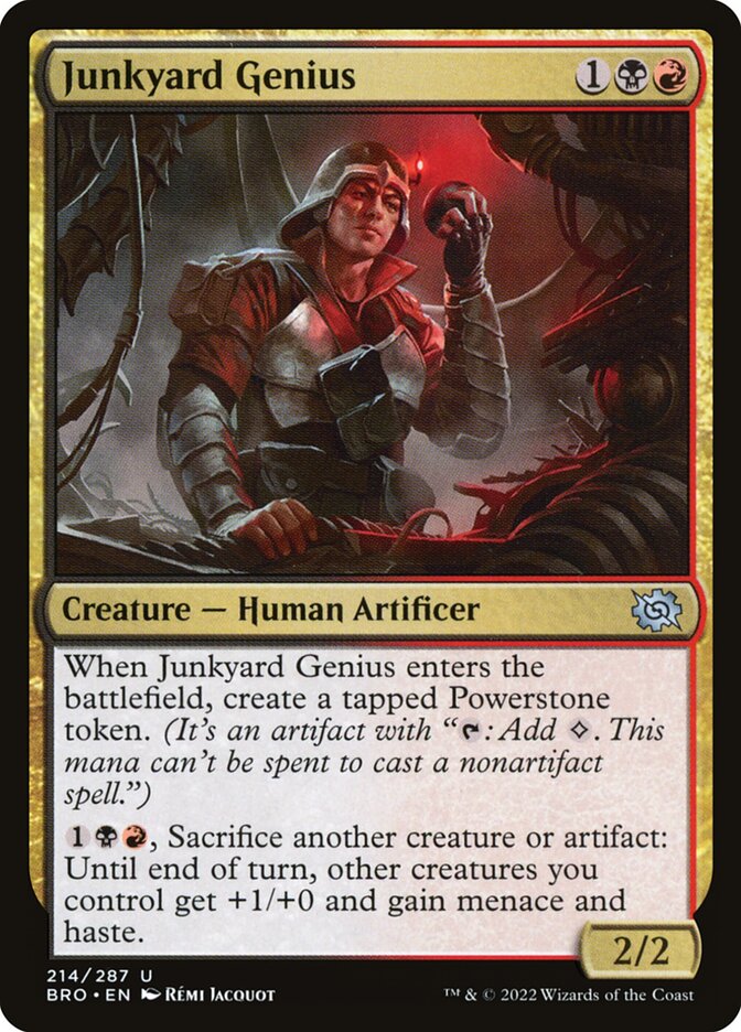Junkyard Genius card front