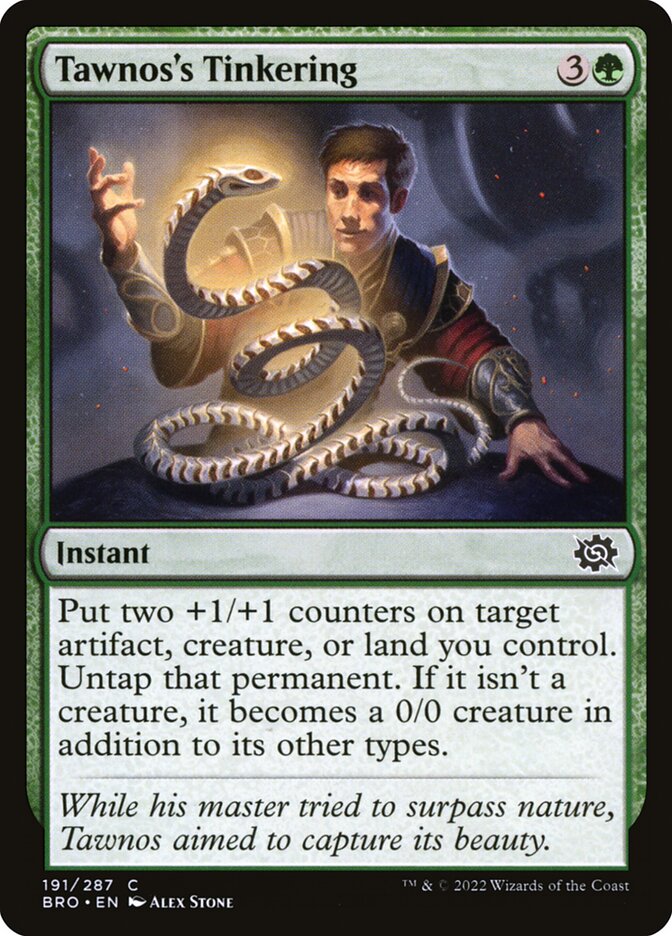 Tawnos's Tinkering card front
