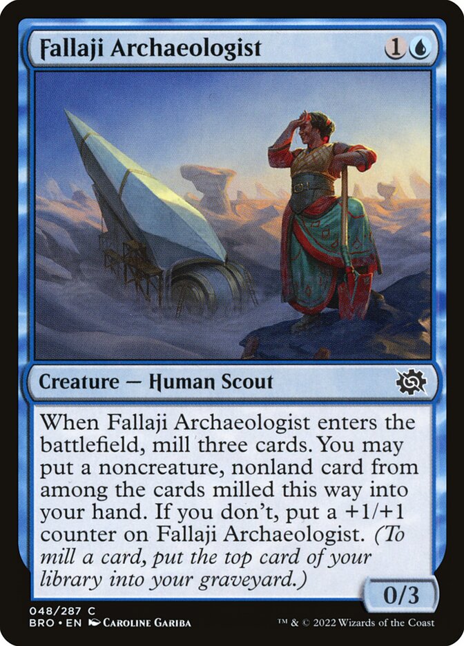 Fallaji Archaeologist card front