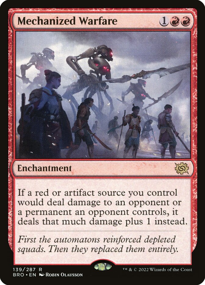 Mechanized Warfare card front