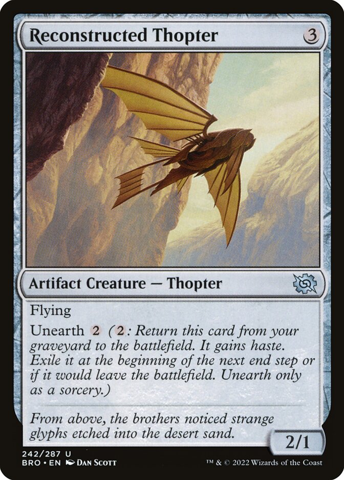 Reconstructed Thopter card front