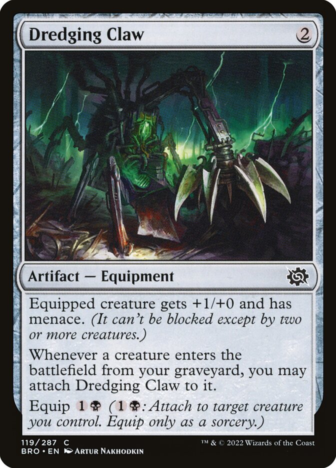 Dredging Claw card front