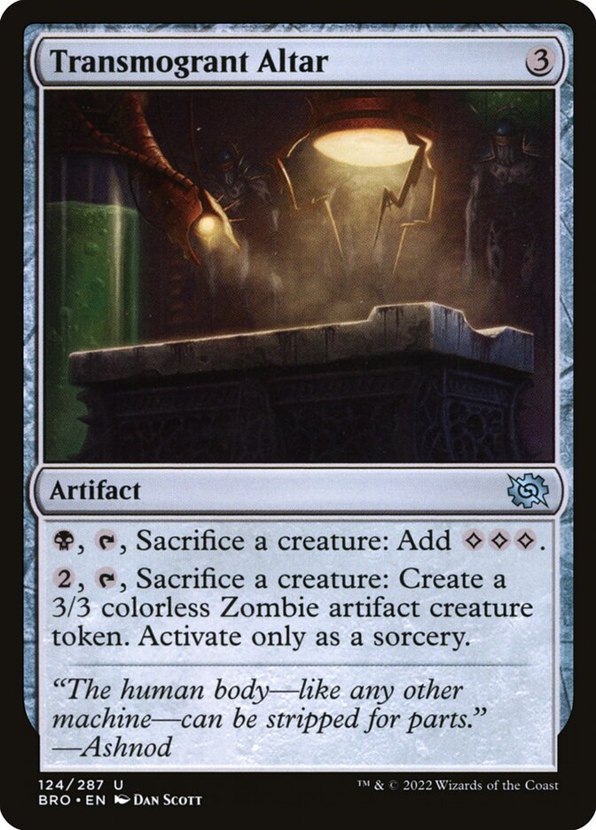 Transmogrant Altar card front