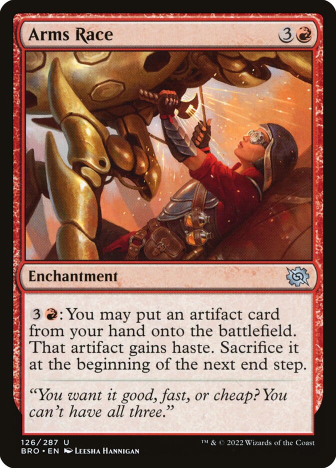 Arms Race card front
