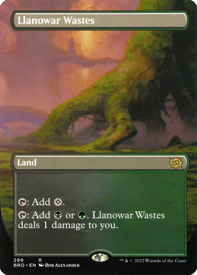 Llanowar Wastes card front